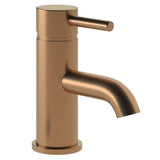 Aquarius Mono Basin Tap Aquarius Zanelli Mini Mono Basin Mixer Tap with Waste in Brushed Bronze