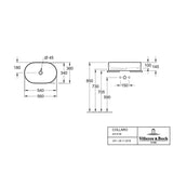 Villeroy & Boch Countertop Basin Villeroy & Boch Collaro 560mm Oval Countertop Basin in White Alpin