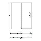Crosswater Sliding Shower Door Crosswater Asura 8mm Sliding Shower Door