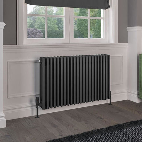 Eastbrook Rivassa Traditional 4 Column Radiator in Matt Anthracite