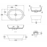 Britton Countertop Basin Britton Formoso Clearstone Oval Countertop Basin in White