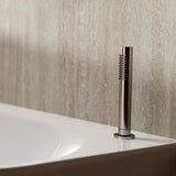 Crosswater Shower Handset Brushed Nickel Crosswater MPRO Follow Me Round Shower Handset and Hose