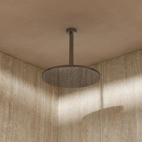 Crosswater Fixed Shower Head 300mm Crosswater Central Easy Clean Round Fixed Shower Head