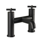 JTP Bath Mixer Matt Black JTP Solex Deck Mounted Bath Mixer Tap