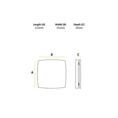 HiB Breeze Wall Mounted Bathroom Ventilation and Extractor Fan