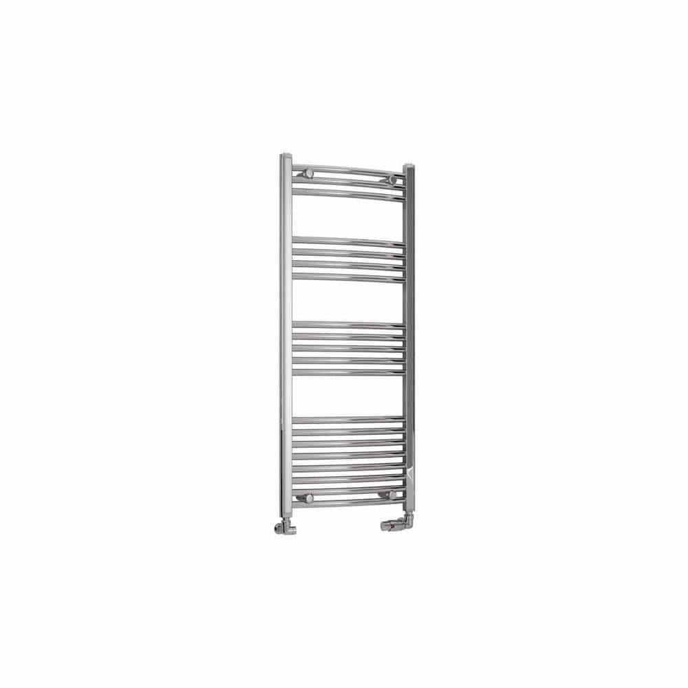 Eastbrook Wendover Curved Vertical Heated Towel Rail in Chrome