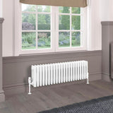 Eastbrook Rivassa Traditional 4 Column Radiator in Gloss White