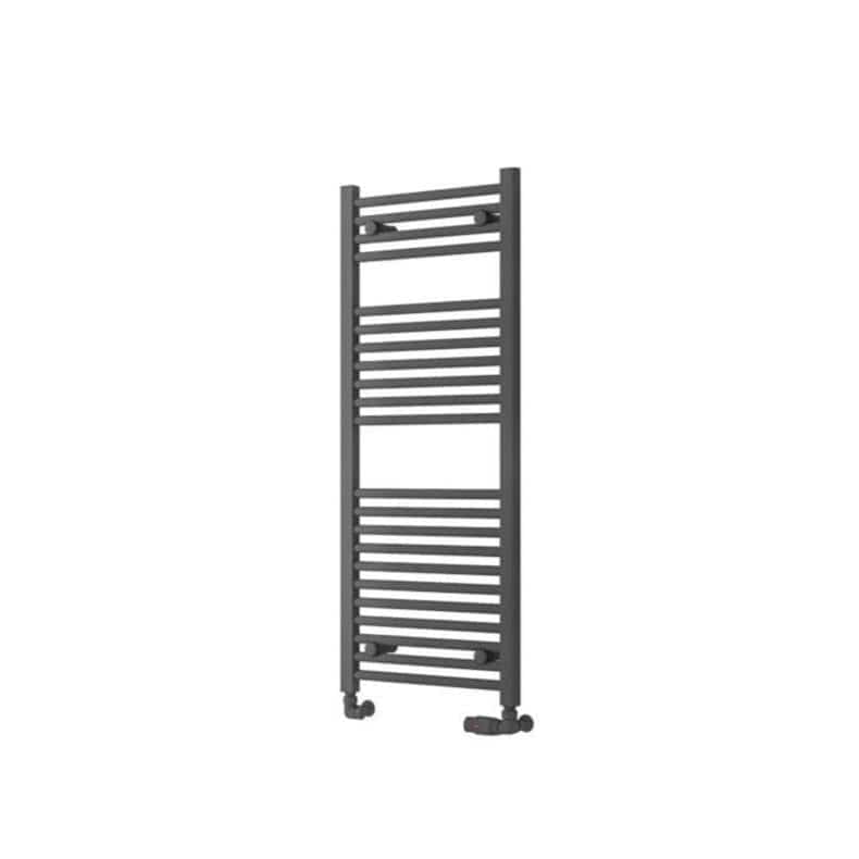 Eastbrook Ladder Rail Eastbrook Biava Vertical HV Straight Heated Towel Rail - 1118 x 450mm - Matt Anthracite