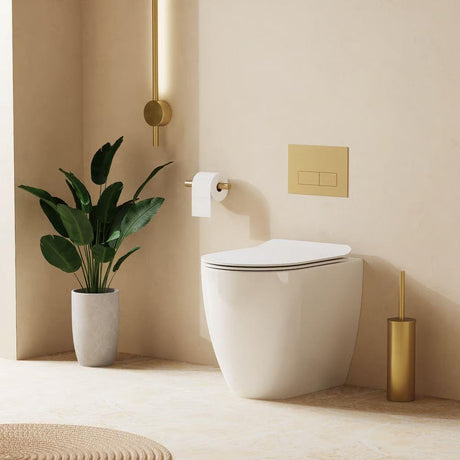 Crosswater Back To Wall Toilet Gloss White Crosswater Glide II Back to Wall Rimless Toilet with Quick Release Soft Close Seat