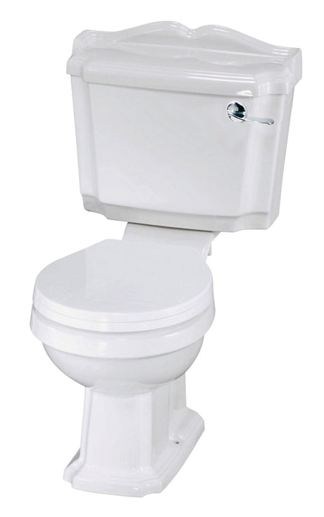 Aquarius Bathrooms Close Coupled Toilet Aquarius Ashford Traditional Close Coupled Toilet with Lever Flush and Seat