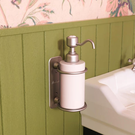 Burlington Soap Dispenser Brushed Nickel Burlington Traditional Single Soap Dispenser