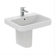 Ideal Standard Pedestal Basin Ideal Standard i.life B 550mm 1 Tap Hole Basin with Semi Pedestal