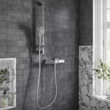 Villeroy & Boch Shower Riser Rail Villeroy & Boch Verve Riser Rail Shower Kit with Three Function Handset