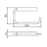 JTP Toilet Roll Holder JTP VOS Classic Toilet Roll Holder