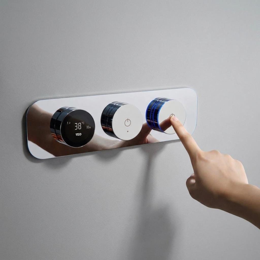TED Exposed Shower Set TED Venn BubbleSpa® Complete 2 Outlet Shower Kit with Wireless Button