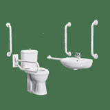Aquarius Bathrooms Doc M Pack Aquarius Doc M Pack including Comfort Height Close Coupled Toilet, Basin and Grab Rails