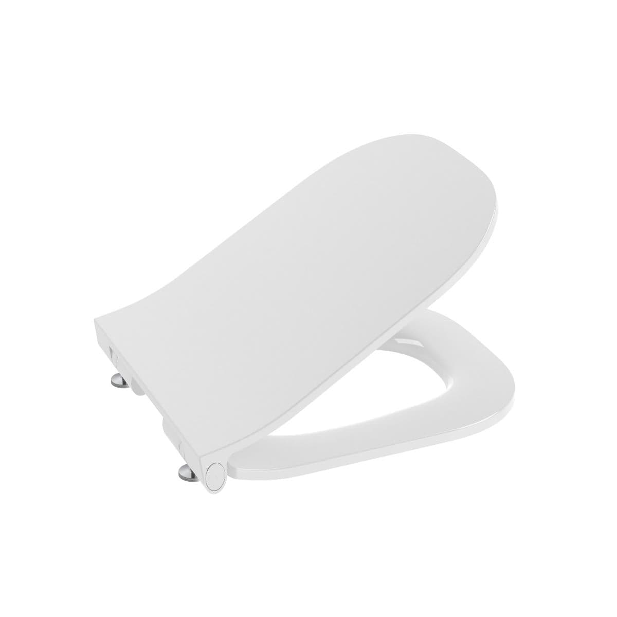 Roca Toilet Seats Roca The Gap Square Compact Slimline Soft Close, Quick Release Toilet Seat
