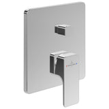 Villeroy & Boch Concealed Shower Valve Chrome Villeroy & Boch Subway 3.0 2-Outlet Single Lever Trim Set Mixer