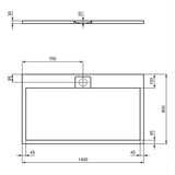 Ideal Standard Rectangle Shower Tray Ideal Standard Ultra Flat S i.life Shower Tray in Jet Black