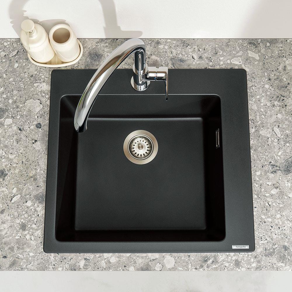 Hansgrohe Kitchen Tap Hansgrohe Vernis Blend M35 Single Lever Kitchen Mixer Tap 210 with Swivel Spout in Chrome