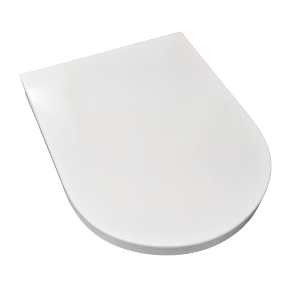 Britton Toilet Seat Britton Stadium Carbamide Soft Close Toilet Seat in Gloss White