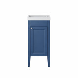 Heritage Cloakroom Vanity Unit Maritime Blue Heritage Caversham 400mm Floor Standing Cloakroom Vanity Unit and Basin Bundle