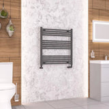 Eastbrook Wendover Straight Heated Towel Rail in Anthracite