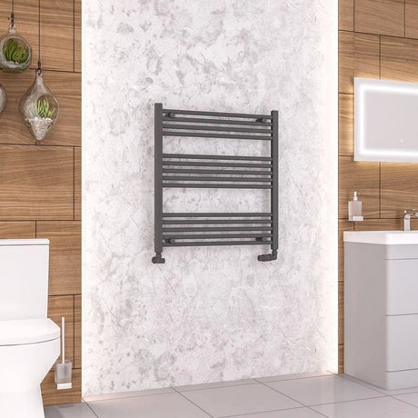 Eastbrook Wendover Straight Heated Towel Rail in Anthracite