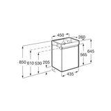 Roca Cloakroom Vanity Unit Roca Ona 450mm Wall Mounted One Door Cloakroom Vanity Unit with Basin