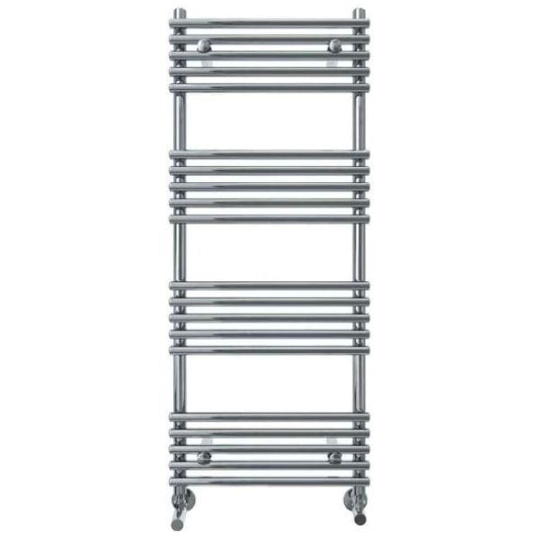 Vogue Designer Towel Radiator 1186 x 500 / Electric Only Vogue Tune Straight Designer Towel Radiator in Chrome