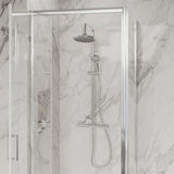 Aquarius Bathrooms Pivot Shower Door Chrome / 800mm Aquarius Urbano 6mm Pivot Shower Door