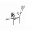 Roca Bath Shower Mixer Roca Atlas Deck Mounted Bath Shower Mixer with Handset, Hose and Bracket