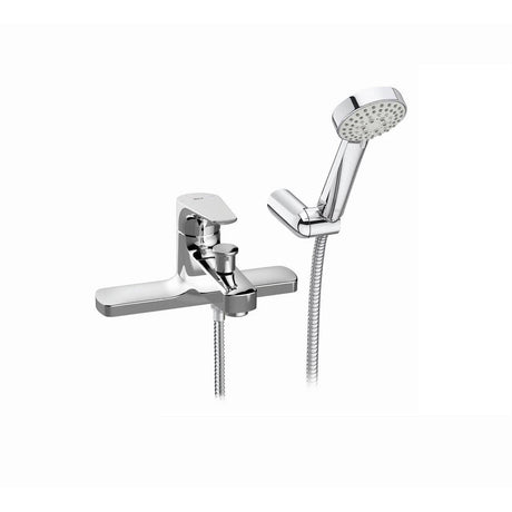 Roca Bath Shower Mixer Roca Atlas Deck Mounted Bath Shower Mixer with Handset, Hose and Bracket