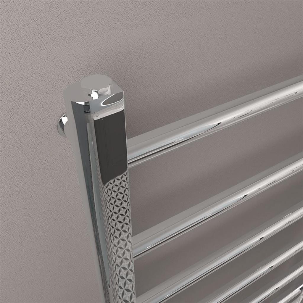 Eastbrook Eastbrook Tuscan Vertical Straight Heated Towel Rail - 1200 x 450mm in Chrome