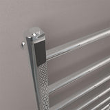 Eastbrook Eastbrook Tuscan Vertical Straight Heated Towel Rail - 1200 x 450mm in Chrome