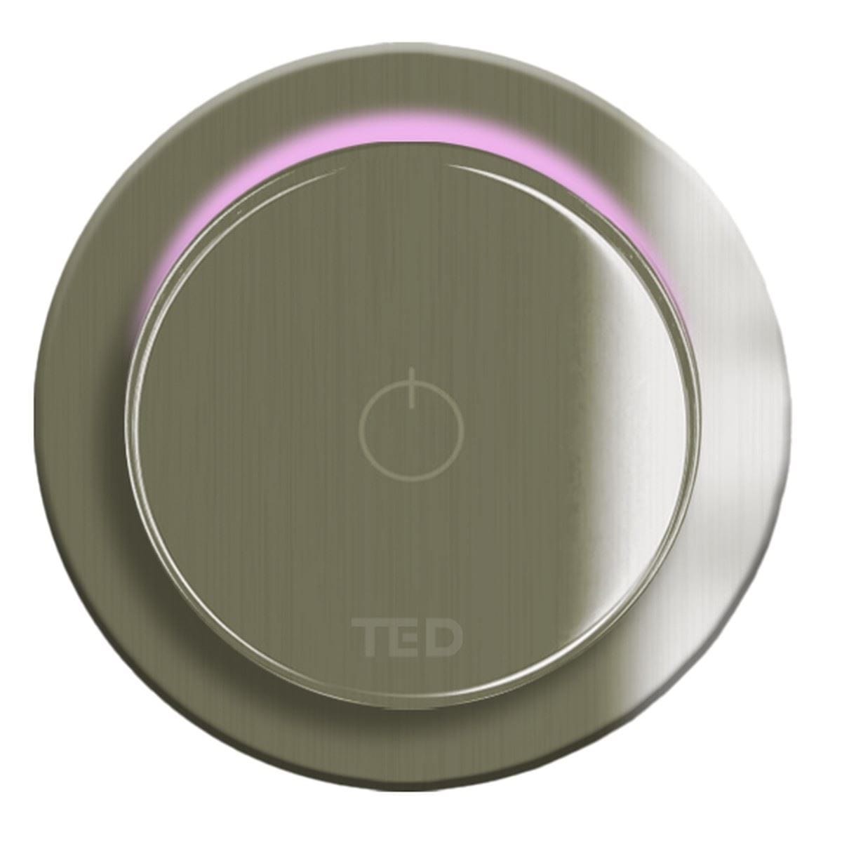 TED Concealed Shower Valve Brushed Nickel TED Togo Single Outlet Concealed Shower Valve and Digital Ring Button