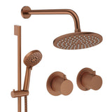 UK Bathroom Store Concealed Shower Set Crosswater Module Shower Set 2 with Riser Rail Kit and Overhead Shower