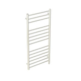 Saneux Ladder Rail Brushed Nickel Saneux Ember Straight Vertical Electric Only Towel Rail