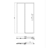 Crosswater Sliding Shower Door Crosswater Asura 8mm Sliding Shower Door