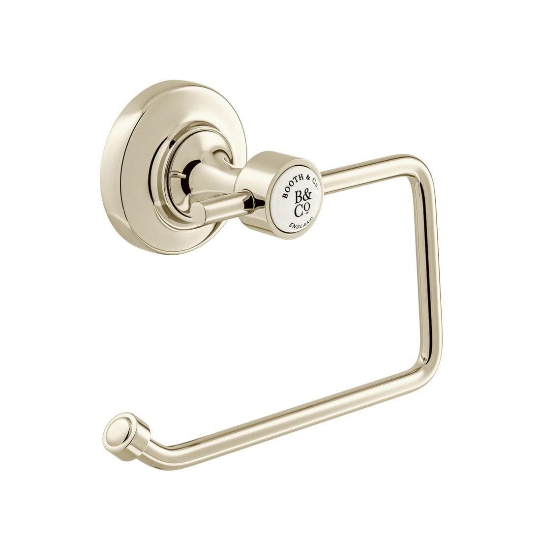 Vado Toilet Roll Holder Bright Nickel Booth & Co. Axbridge Toilet Roll Holder
