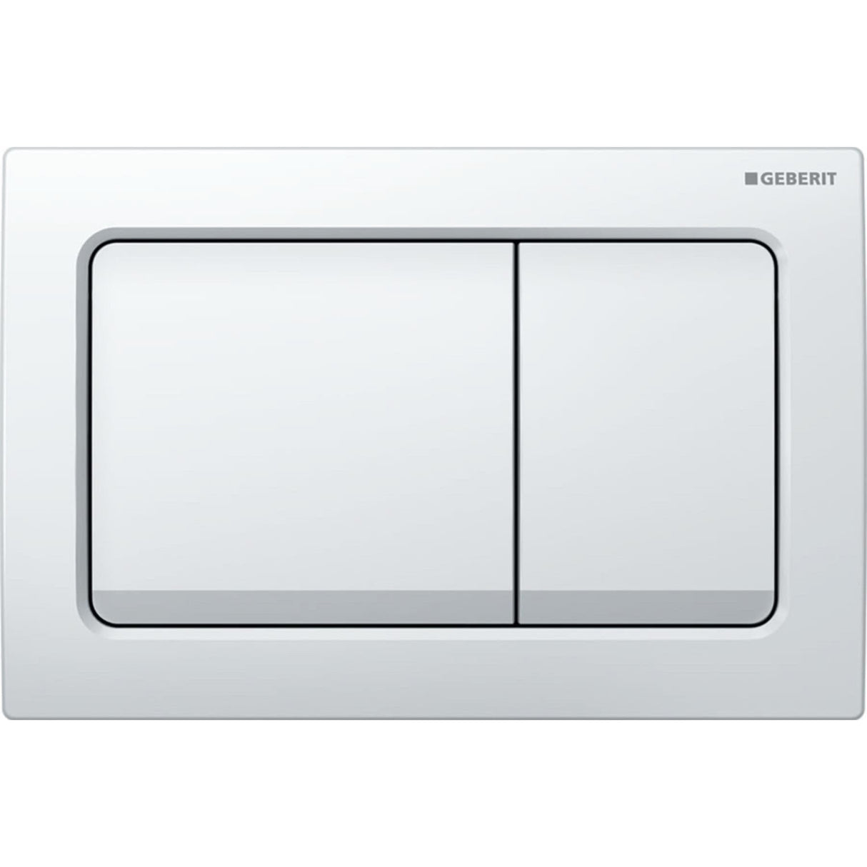 Geberit Flush Plate Geberit Alpha Flush Plate with Square Buttons