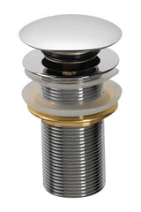 Imex Basin Waste Chrome Imex Basin Solid Brass Unslotted Basin Clicker Waste