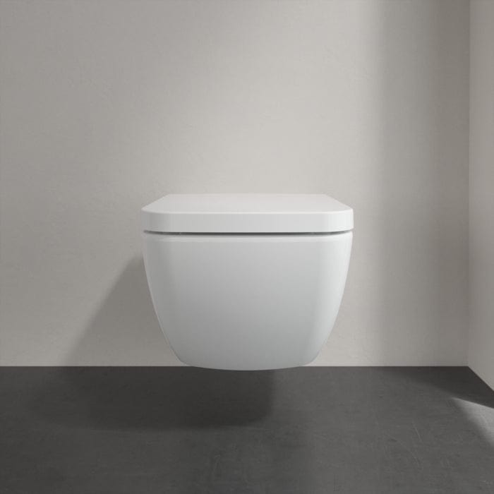 Villeroy & Boch Wall Hung Toilet Villeroy & Boch Venticello Wall Mounted Rimless Toilet with Soft Close Seat