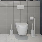 Smedbo Toilet Brush Smedbo Beslagsboden Curve Freestanding Toilet Brush and Holder
