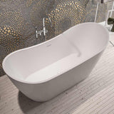 Eastbrook Roll Top and Slipper Freestanding Bath Eastbrook Chislehurst Freestanding Bath - 1700 x 790mm in Gloss White