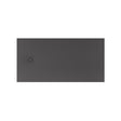 Roca Rectangle Shower Tray Onyx / 1600 x 700mm ROCA Terran-N Superslim Stonex® Rectangular Shower Tray with Twist Colour Match Waste Cover