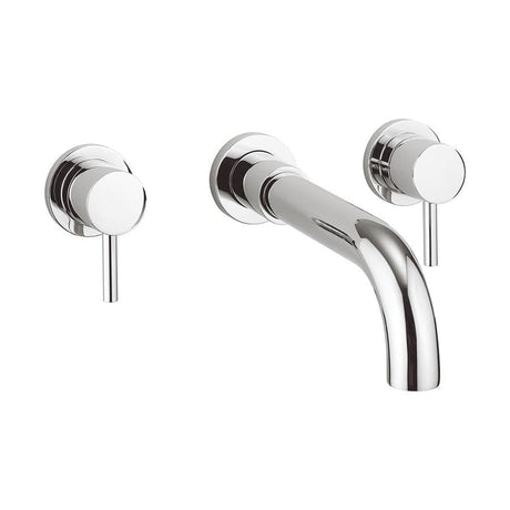 Crosswater Wall Mounted Bath Tap Crosswater Fusion 3 Hole Wall Mounted Bath Filler Tap in Chrome