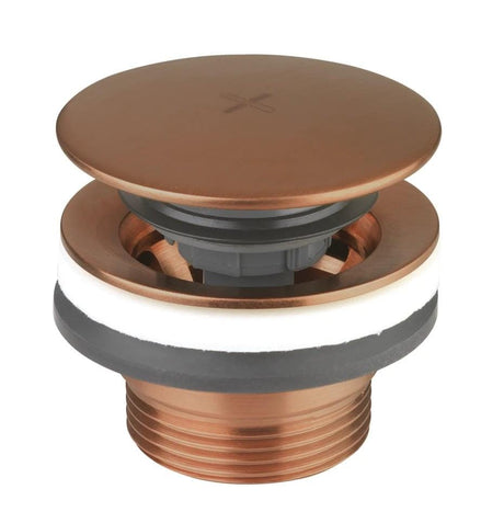 Crosswater Basin Waste Brushed Bronze Crosswater Universal Click Clack Basin Waste