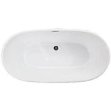 Imex Modern Freestanding Bath Imex Alma Slim Freestanding Bath