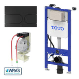 Toto Wall Hung WC Frame Matte Black / Auto Flush Toto Washlet Wall Mounted Frame and Cistern with Auto Flush Capability and Flush Plate